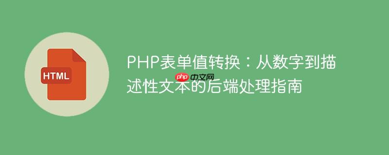 PHP表单值转换:从数字到描述性文本的后端处理指南