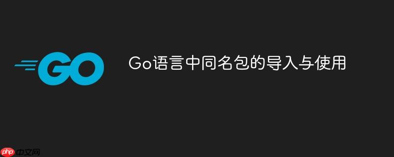 Go语言中同名包的导入与使用