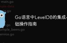 Go语言中LevelDB的集成与基础操作指南