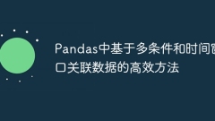 Kaedah yang cekap mengaitkan data berdasarkan pelbagai syarat dan tingkap masa dalam panda
