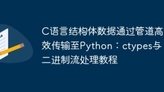 Data Struktur C-Language dipindahkan dengan cekap ke Python melalui saluran paip: CTYPES dan TUTOR PEMPREKSUSUAN STREAM BINARY