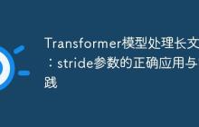 Transformer模型处理长文本:stride参数的正确应用与实践