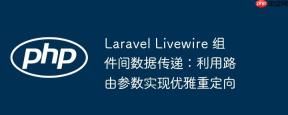 Laravel Livewire 组件间数据传递：利用路由参数实现优雅重定向
