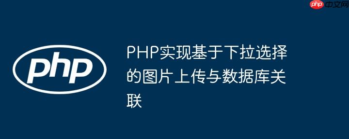 PHP实现基于下拉选择的图片上传与数据库关联
