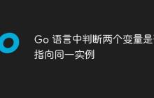 Go 语言中判断两个变量是否指向同一实例