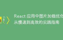 React 应用中图片加载优化：从慢速到高效的实践指南