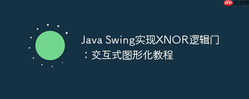 Java Swing实现XNOR逻辑门:交互式图形化教程