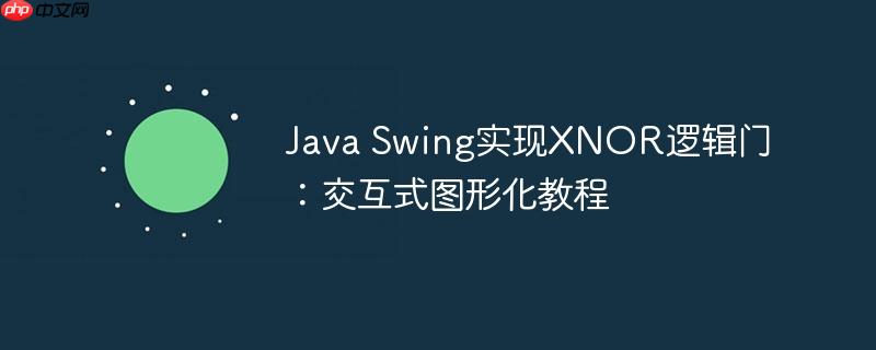 Java Swing实现XNOR逻辑门:交互式图形化教程