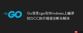 Go语言cgo在Windows上编译时GCC执行错误诊断与解决