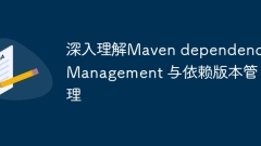 A deep understanding of Maven dependencyManagement and dependency version management