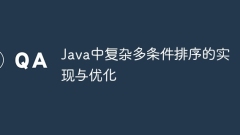 Implementation and optimization of complex multi-condition sorting in Java