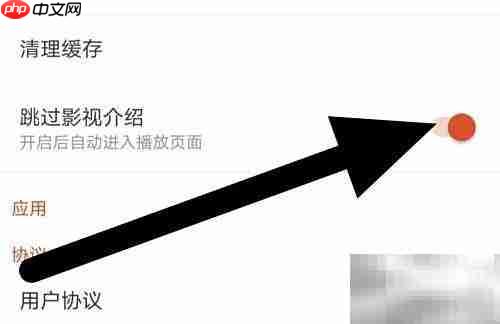小小影视跳过介绍开启方法