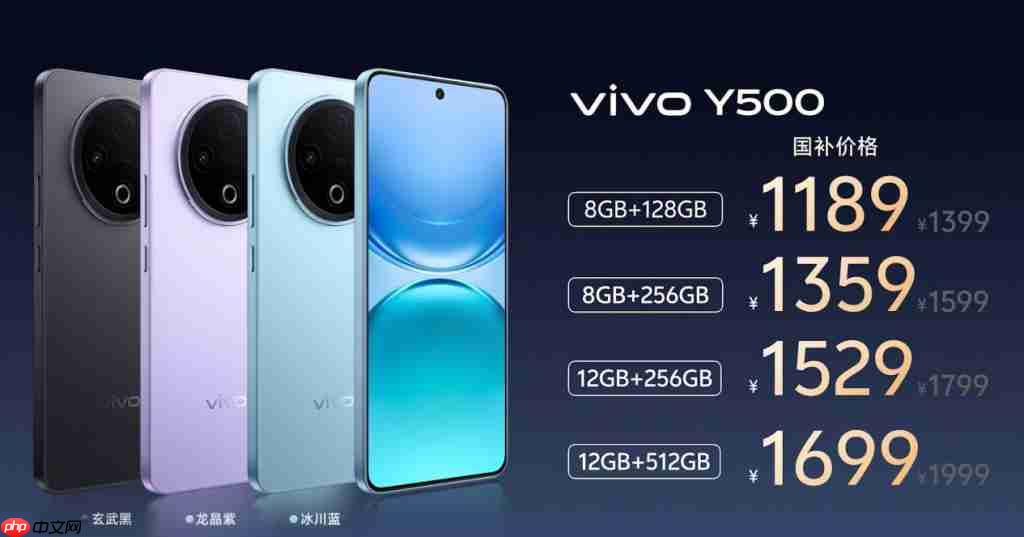 续航耐用双灭霸,国民旗舰 vivo Y500 正式发布!