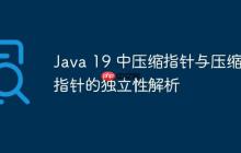 Java 19 中壓縮指針與壓縮類指針的獨(dú)立性解析