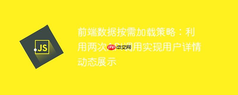 前端数据按需加载策略:利用两次api调用实现用户详情动态展示