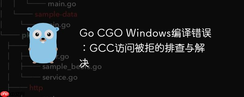 Go CGO Windows编译错误:GCC访问被拒的排查与解决