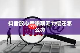 抖音放心借逾期无力偿还怎么办