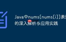 Java中nums[nums[i]]表達式的深入解析與應(yīng)用實踐