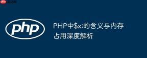 PHP中$x;的含义与内存占用深度解析