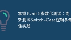 掌握J(rèn)Unit 5參數(shù)化測(cè)試:高效測(cè)試Switch-Case邏輯與最佳實(shí)踐