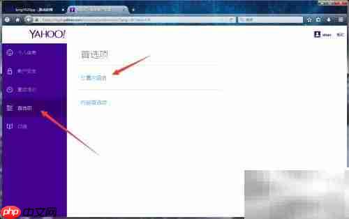 雅虎邮箱启用中文界面