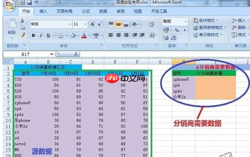 Win7系统下excel vlookup怎么用？