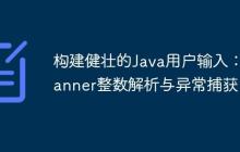 構(gòu)建健壯的Java用戶輸入：Scanner整數(shù)解析與異常捕獲