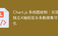 Chart.js 多线图绘制：实现独立X轴标签与多数据集可视化