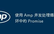 使用 Amp 并发处理循环中的 Promise