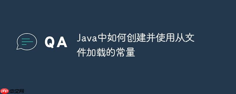 java中如何创建并使用从文件加载的常量