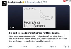 谷歌发布“Nano Banana”官方提示词指南，包含六大应用场景