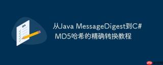 从Java MessageDigest到C# MD5哈希的精确转换教程