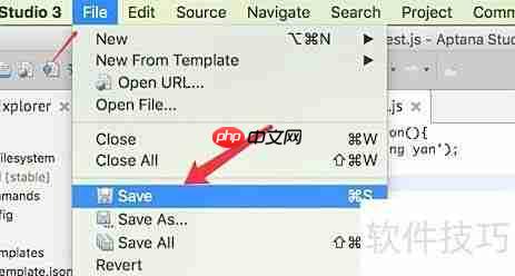 Aptana新建JavaScript文件方法