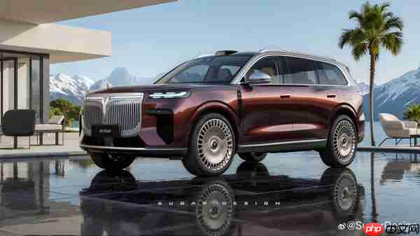 岚图泰山渲染图曝光:沿袭家族设计 配金属直瀑格栅