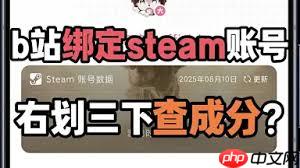 B站如何绑定Steam账号