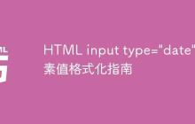 HTML input type="date" 元素值格式化指南