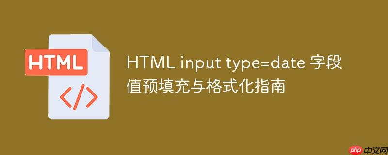 HTML input type=date 字段值预填充与格式化指南