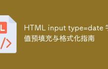 HTML input type=date 字段值预填充与格式化指南