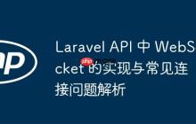 Laravel API 中 WebSocket 的实现与常见连接问题解析