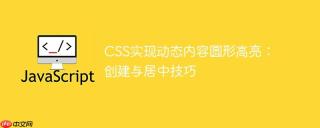 CSS实现动态内容圆形高亮：创建与居中技巧