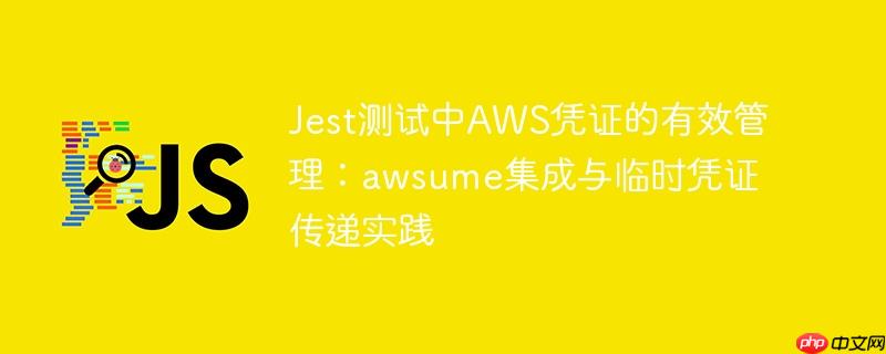 Jest测试中AWS凭证的有效管理:awsume集成与临时凭证传递实践