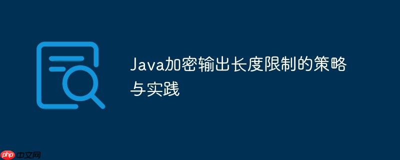 Java加密输出长度限制的策略与实践
