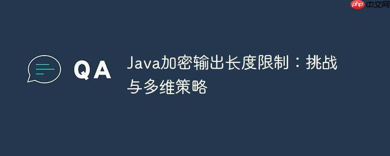 Java加密输出长度限制：挑战与多维策略