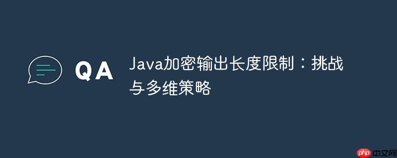 Java加密输出长度限制:挑战与多维策略