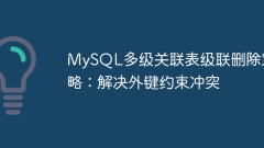 MySQL Multi-Level Table Table Cascade Defation Strategy: Menyelesaikan konflik kekangan utama asing