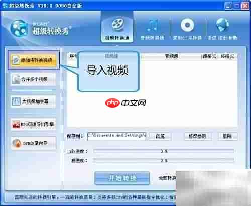 MPG转FLV一键转换