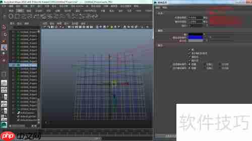 Maya栅格线显示与隐藏步骤