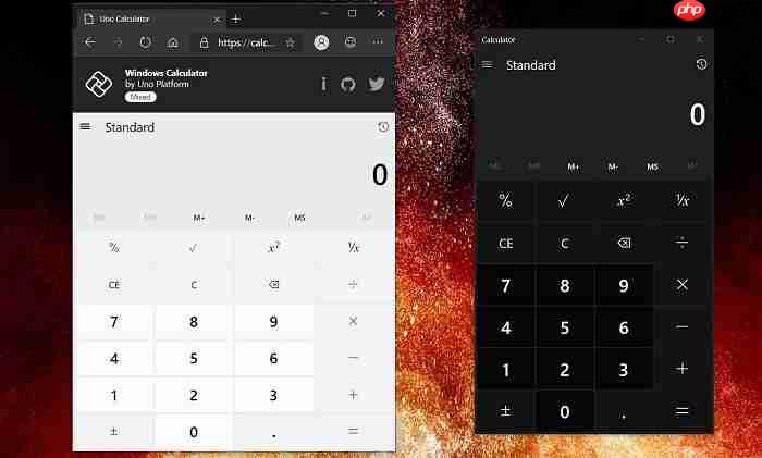 微软开源Win10计算器应用,被移植到Web/Android/iOS平台上