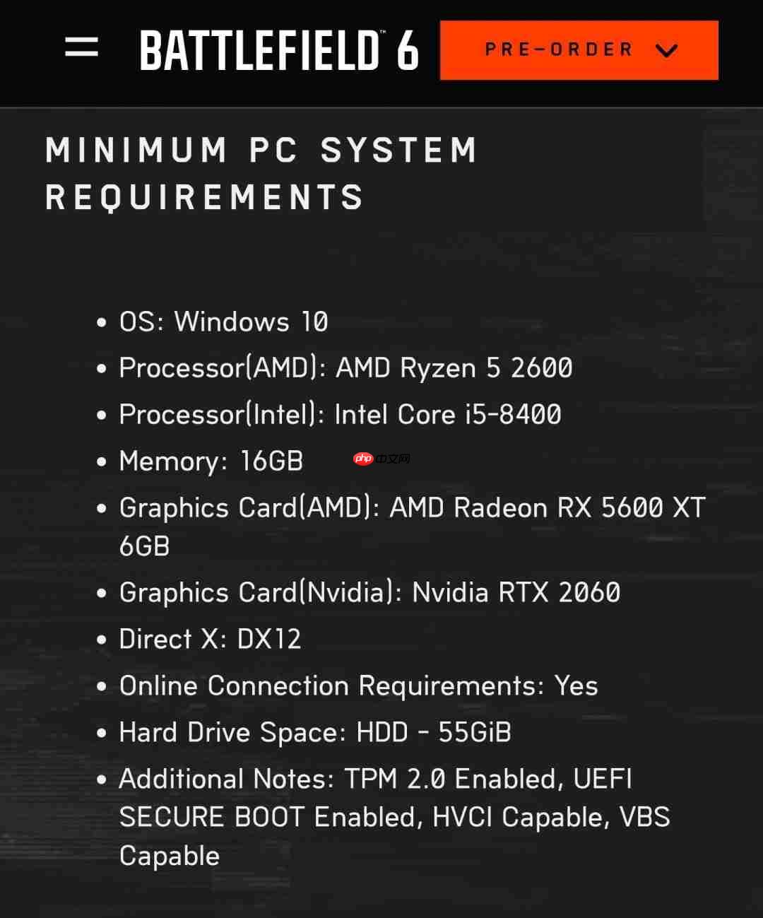 《战地6》开发者:大量玩家是在不到最低配置情况下玩的《战地6》