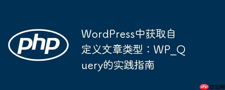 wordpress中获取自定义文章类型:wp_query的实践指南